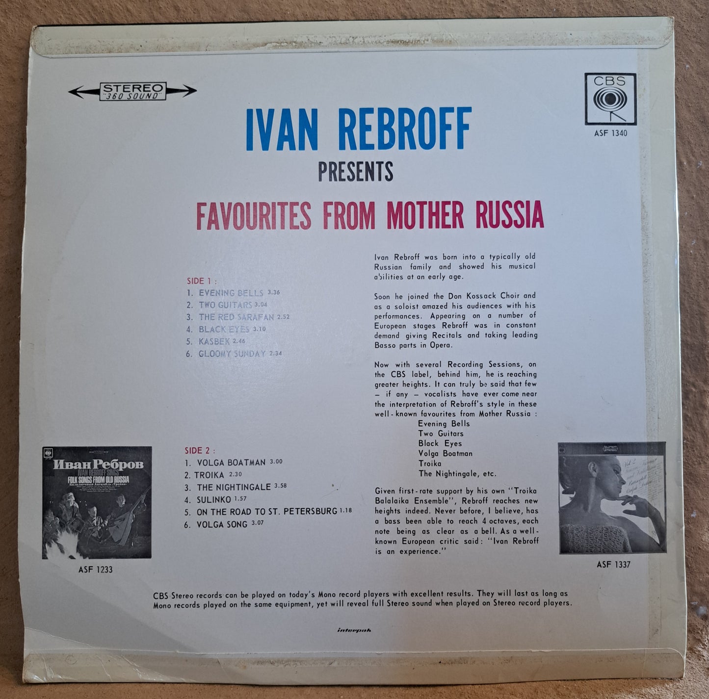 Ivan Rebroff - Favourites from Mother Russia