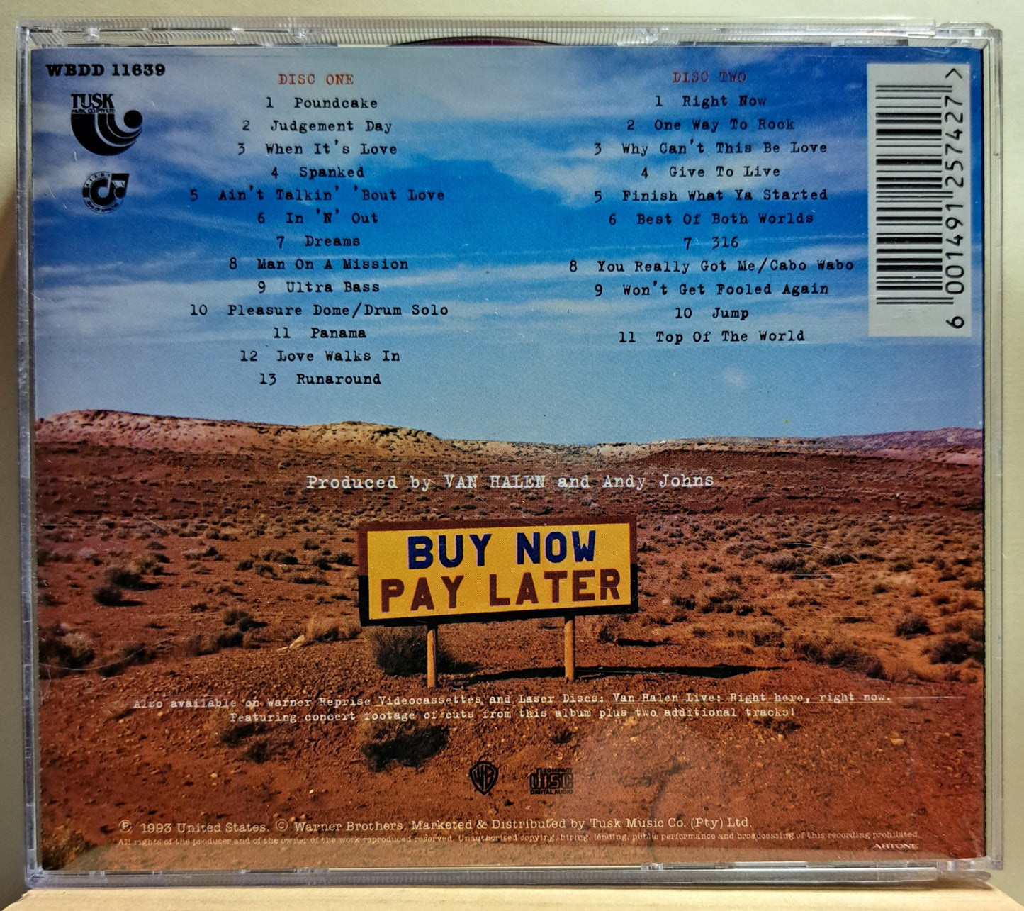 Van Halen - Live: Right here, right now. (double cd)