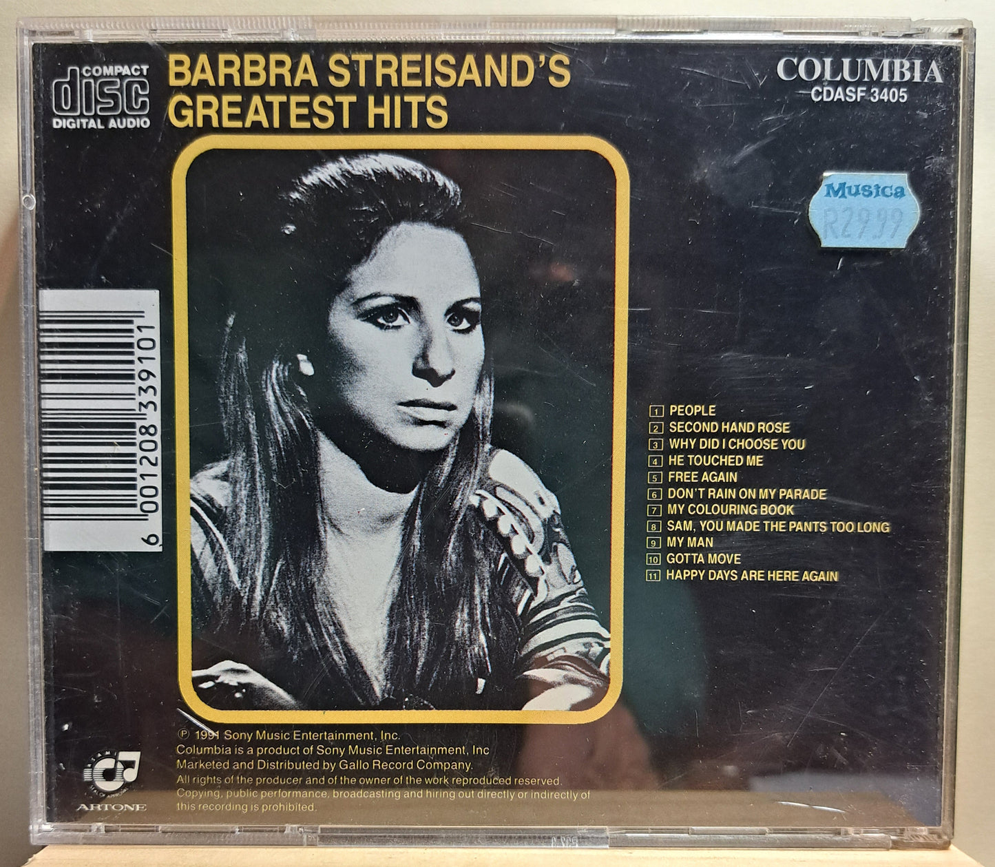 Barbra Streisand - Greatest Hits (cd)