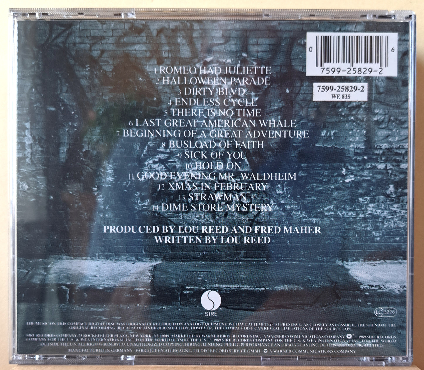 Lou Reed - New York (cd)