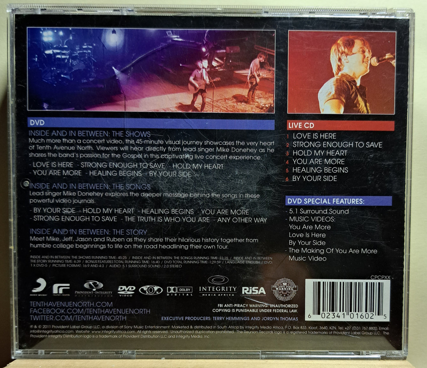 Tenth Avenue North - Live: inside and in between (cd/dvd combo)