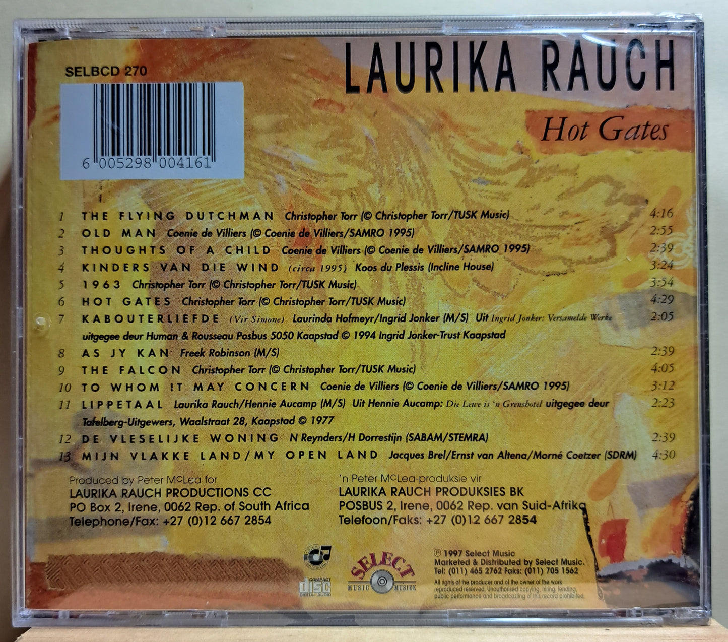 Laurika Rauch - Hot Gates (cd, new)