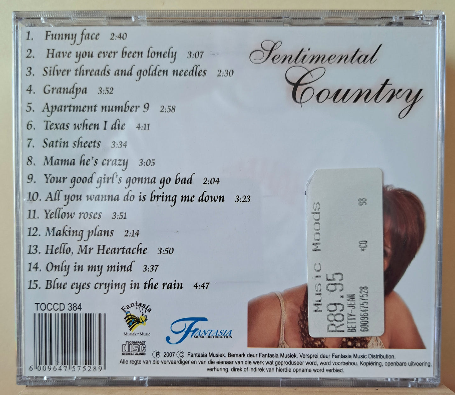 Betty-Jean - Sentimental Country (cd)