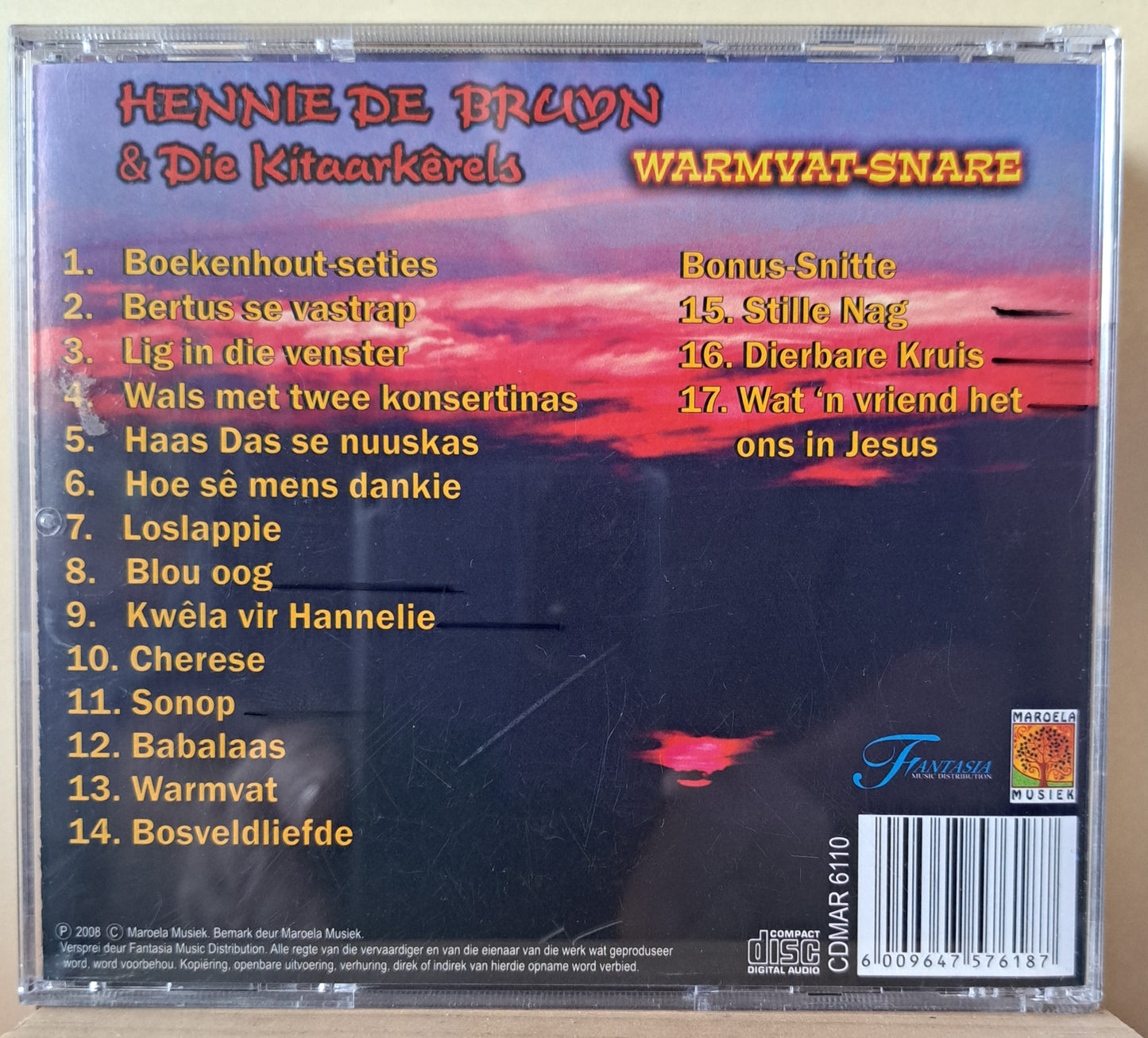 Hennie de Bruyn & Die Kitaarkerels - Warmvat Snare (cd)