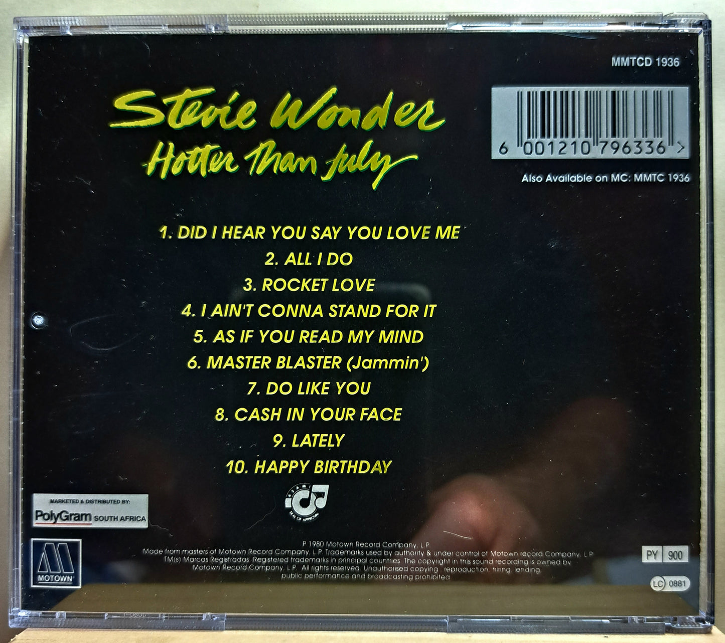Stevie Wonder - Hotter than July (cd)