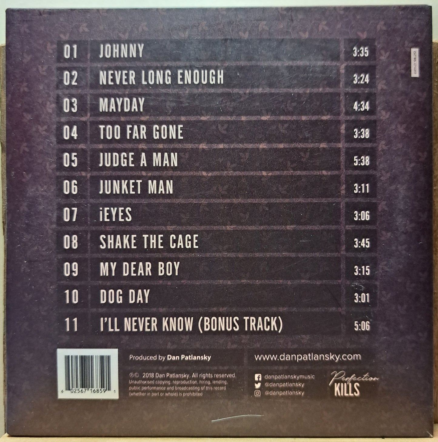 Dan Patlansky - Perfection Kills (cd)