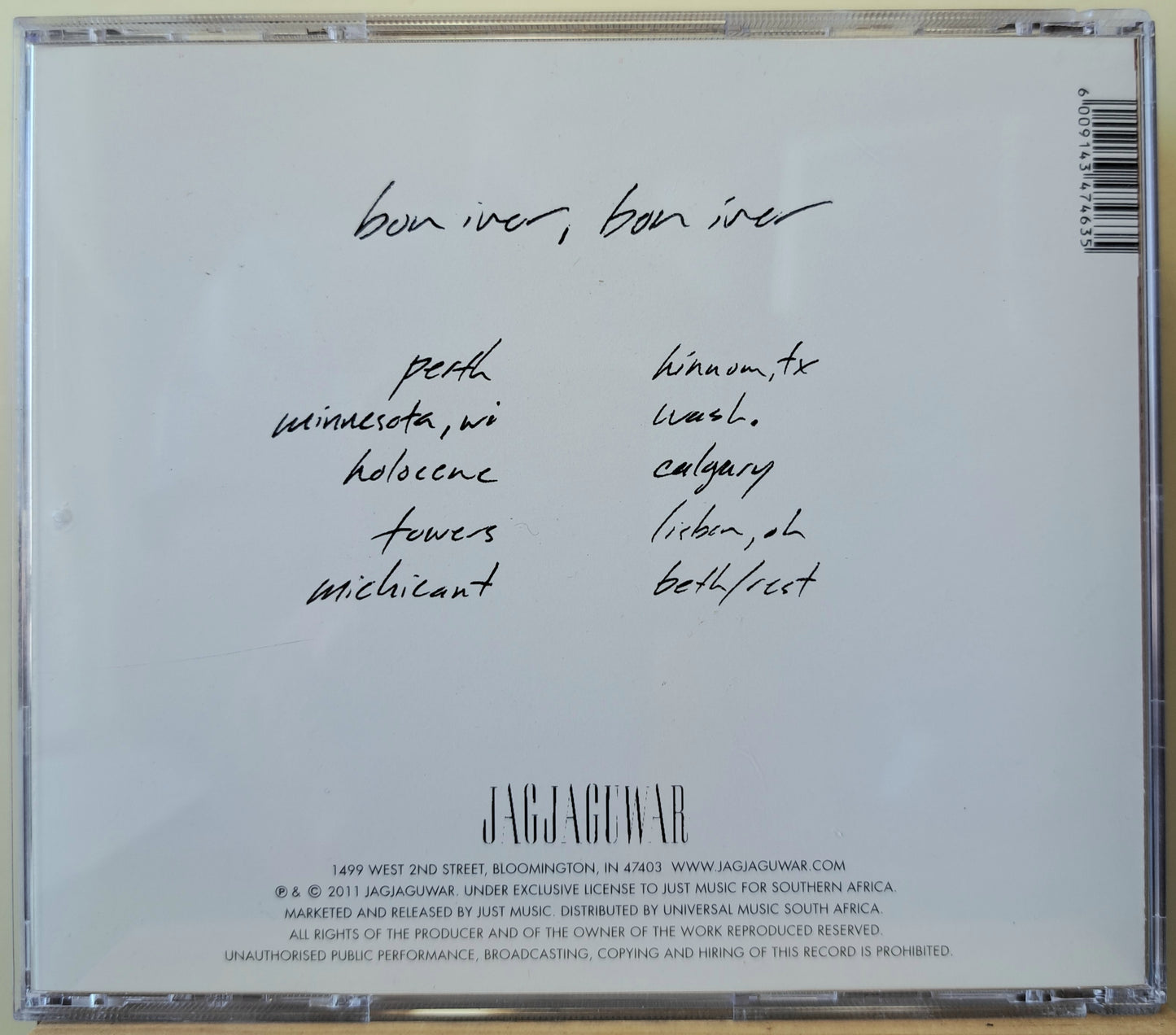 Bon Iver - Bon Iver (cd)