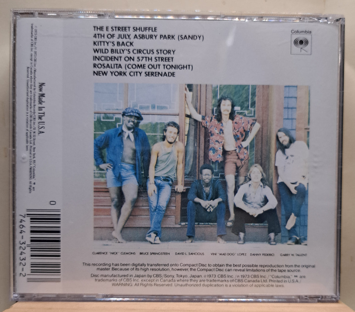Bruce Springsteen - The wild, the innocent and the E street shuffle (cd)