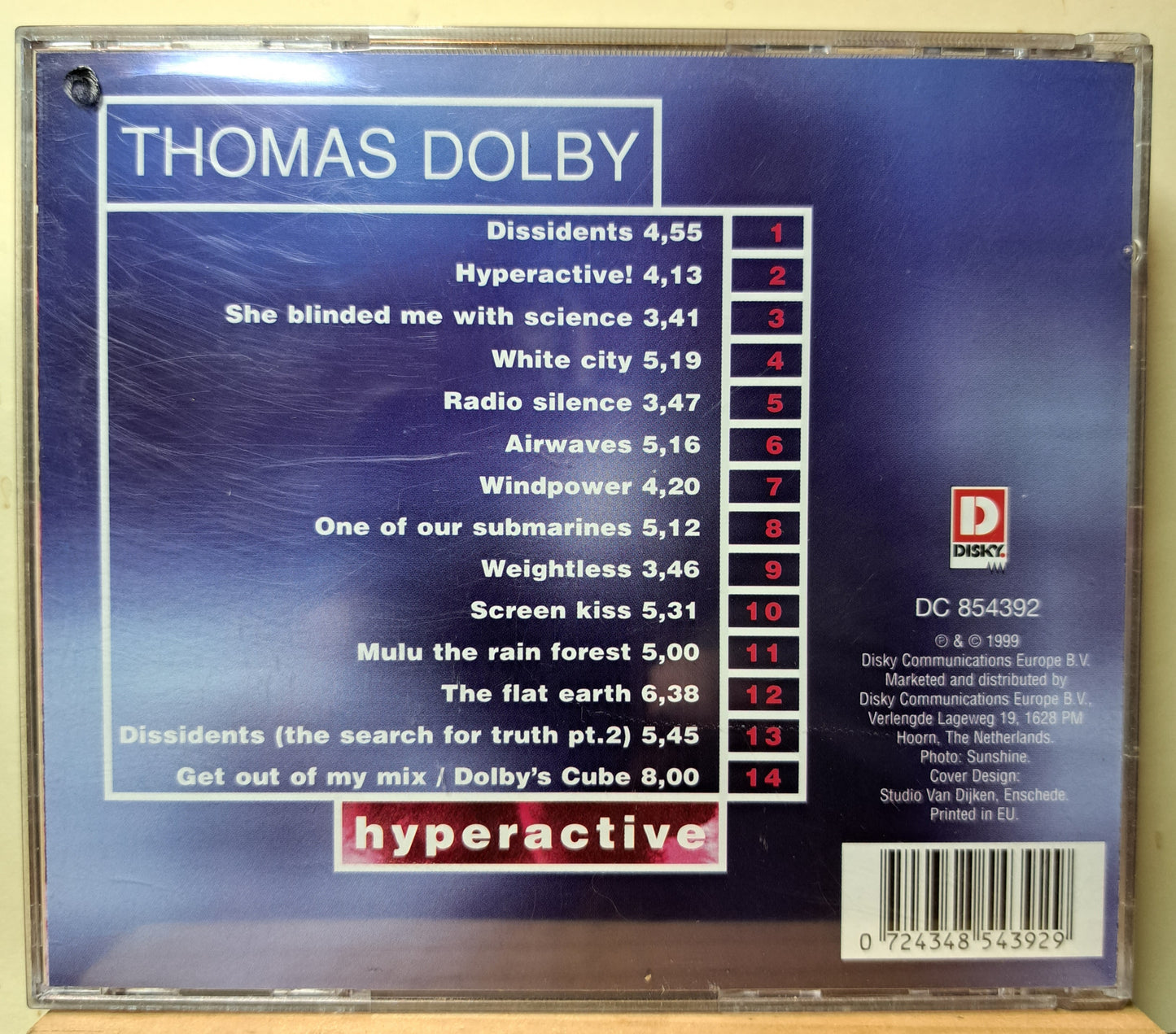 Thomas Dolby - Hyperactive (cd)