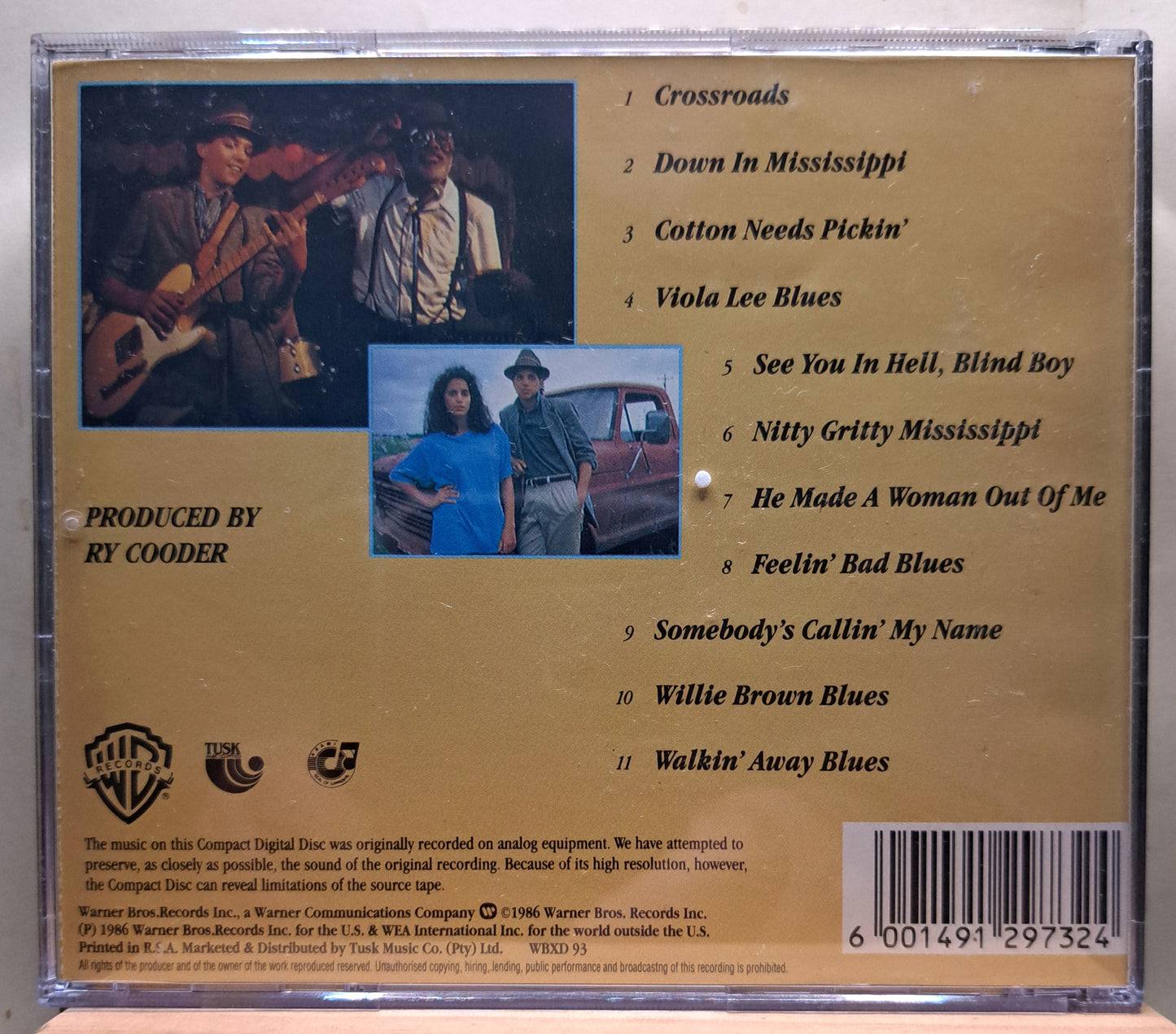 Ry Cooder - Crossroads, motion picture soundtrack (cd)