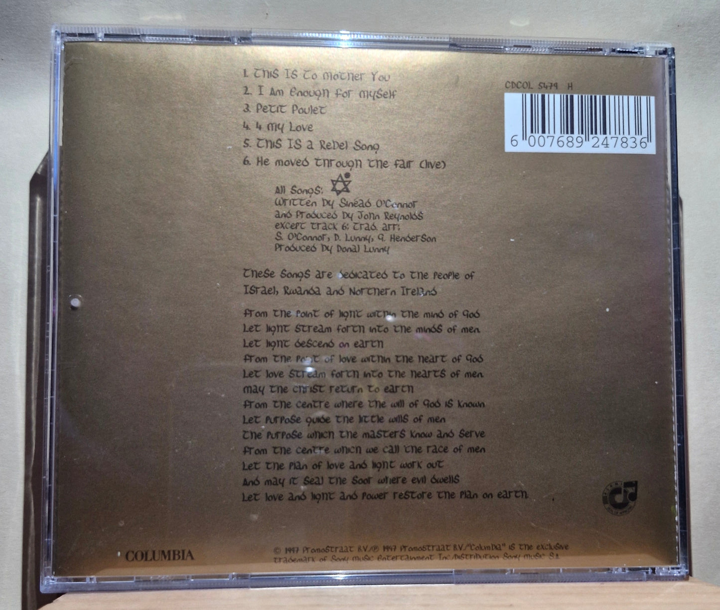Sinead O'Connor - Gospel Oak (cd)