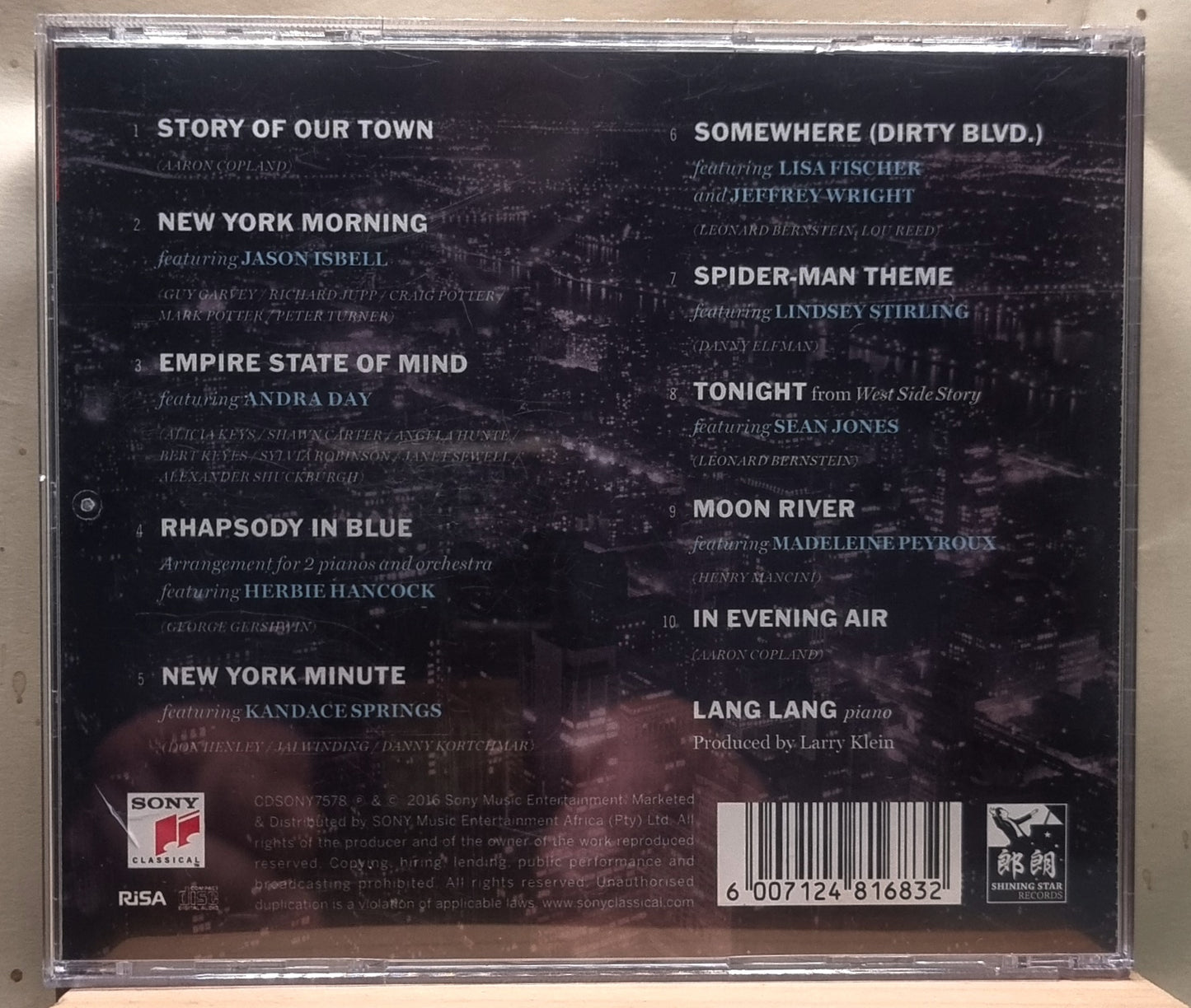 Lang Lang - New York Rhapsody (cd)