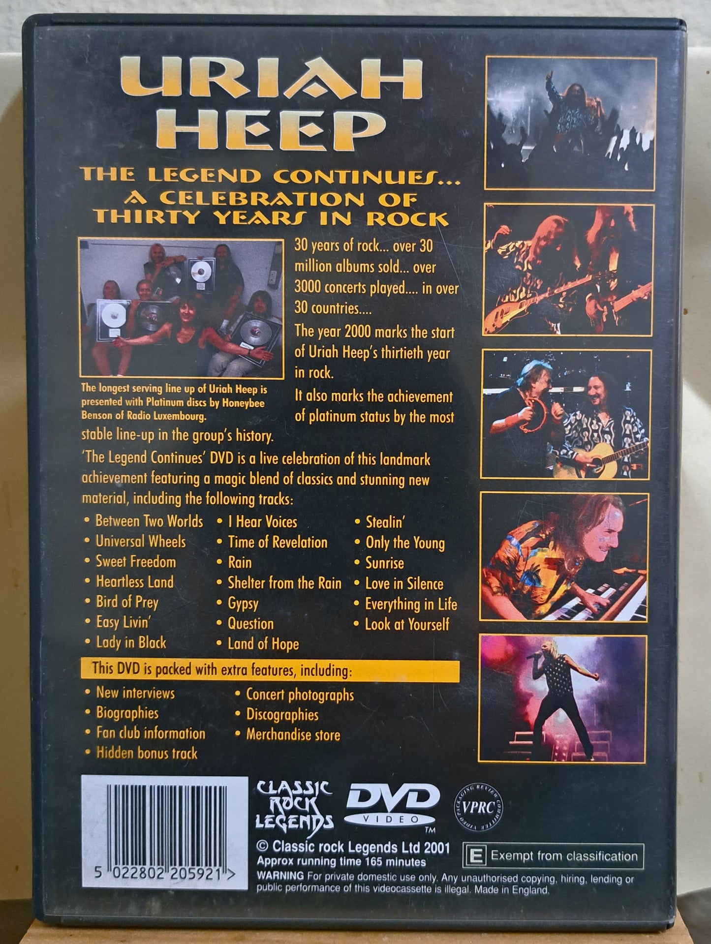 Uriah Heep - Thirty years in rock (music dvd)