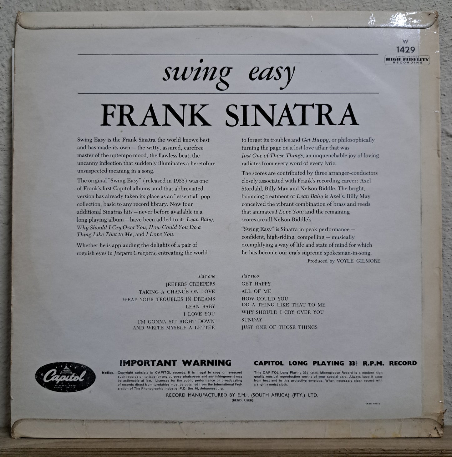 Frank Sinatra - Swing Easy