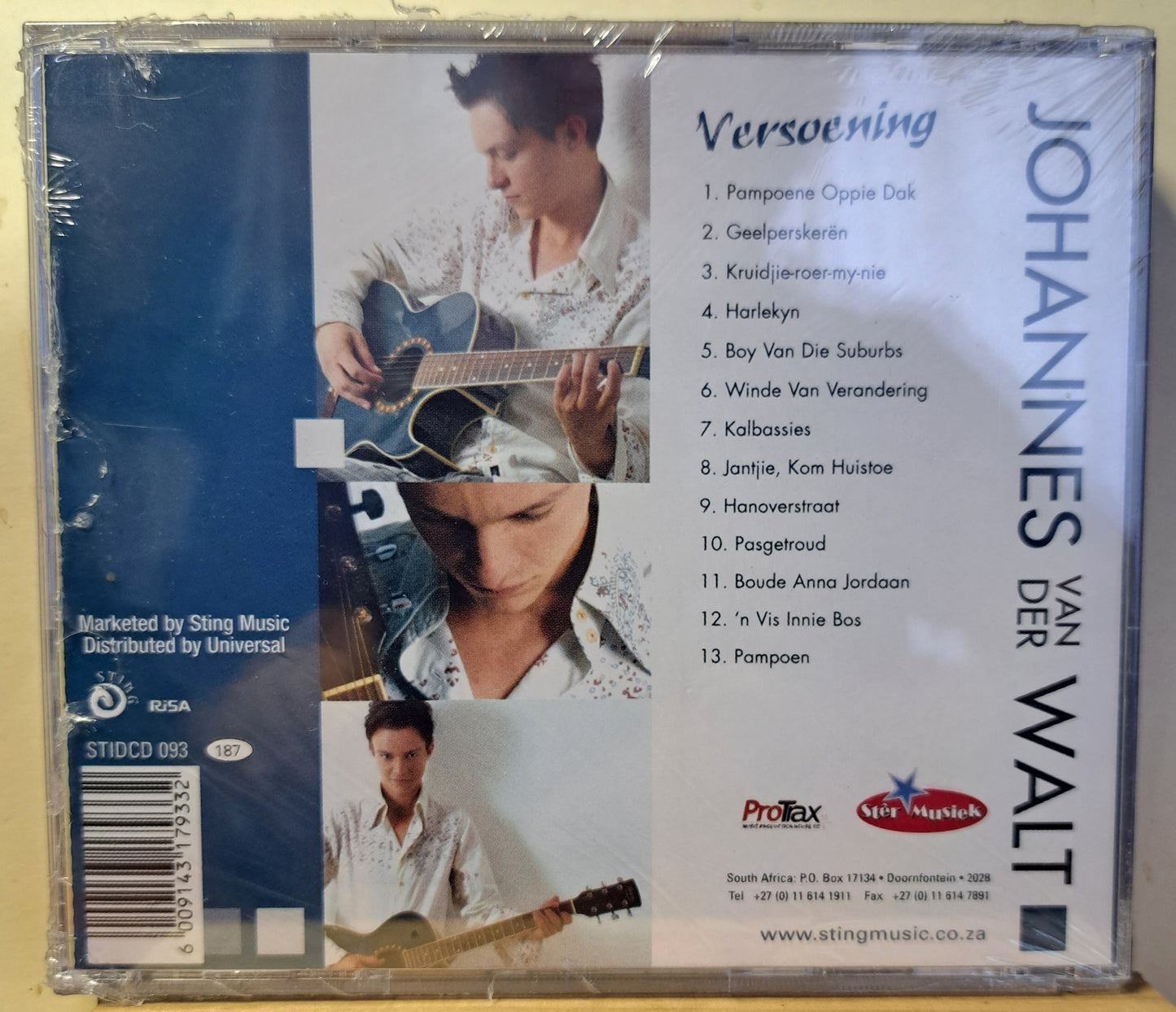 Johannes van der Walt - Versoening (cd)