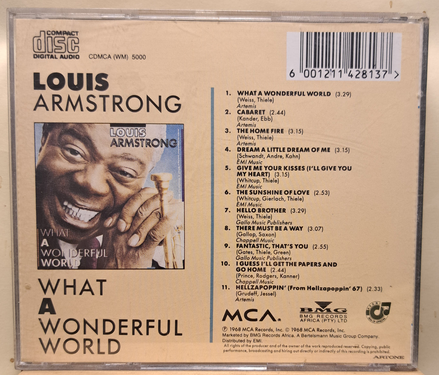 Louis Armstrong - What a wonderful world (cd)