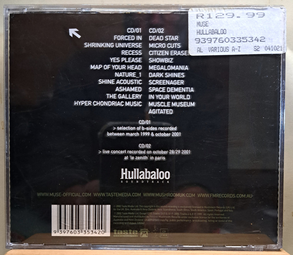 Muse - Hullabaloo (double cd)