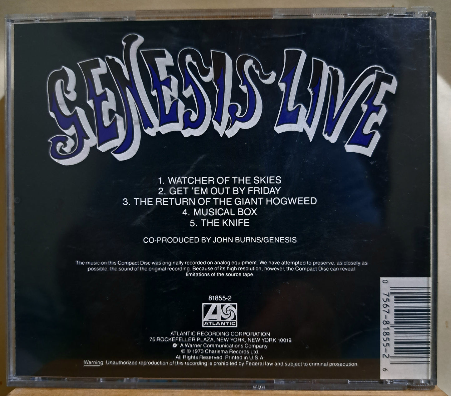 Genesis - Live (cd)