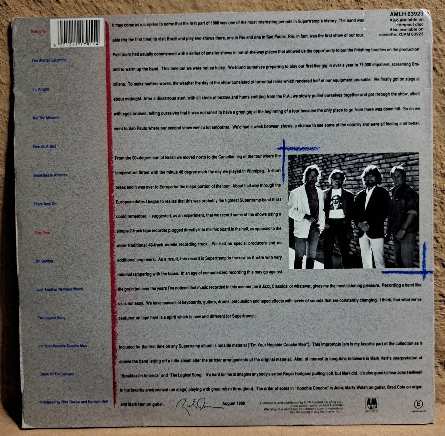 Supertramp - Live '88