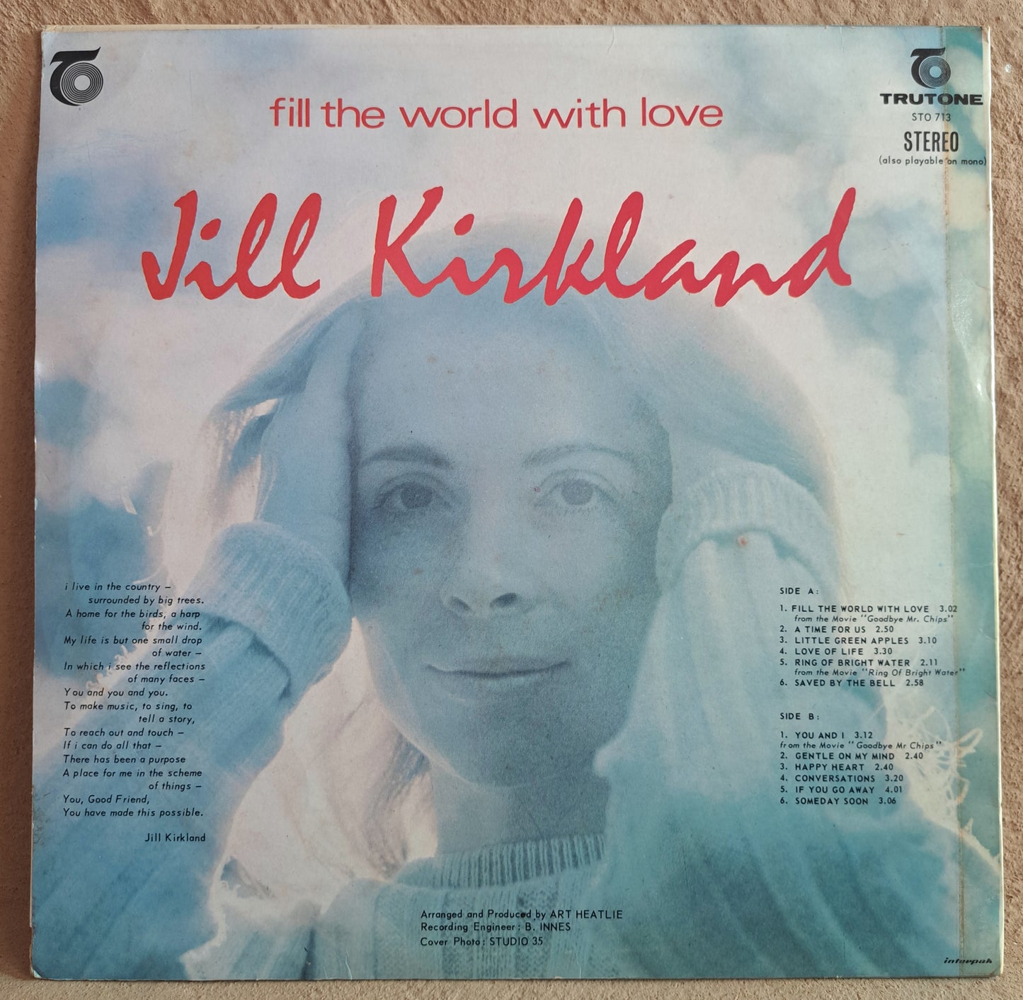 Jill Kirkland - Fill the world with love