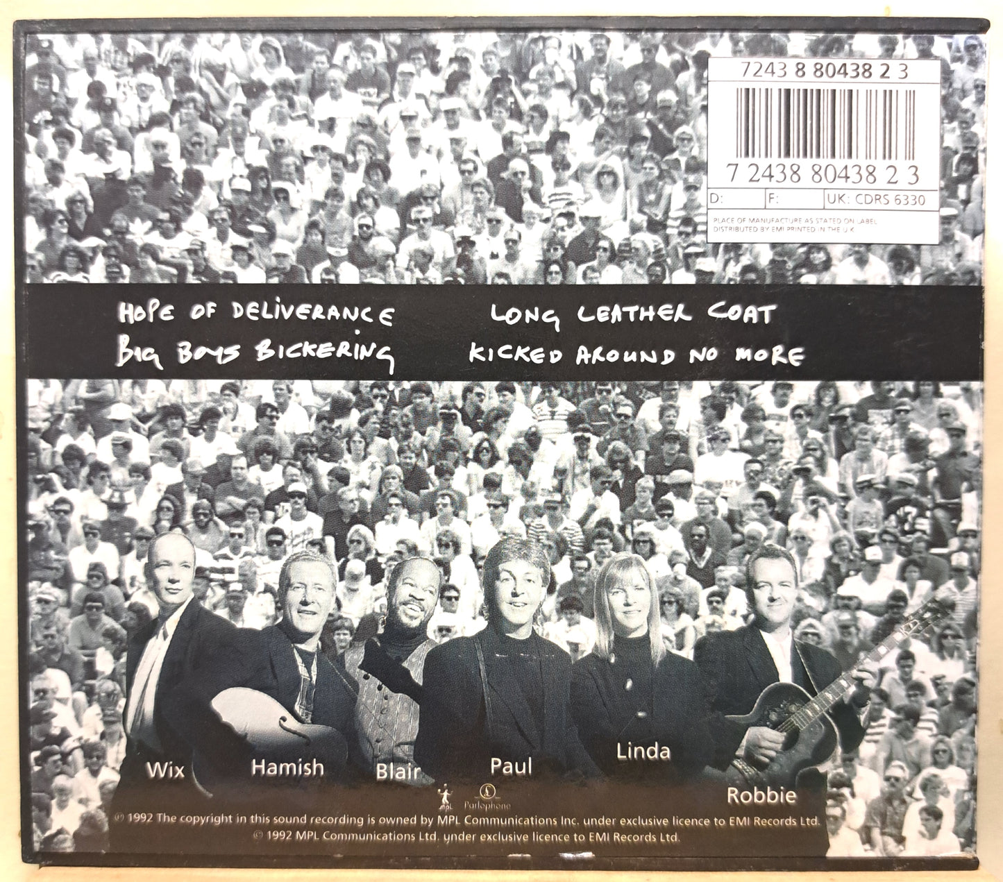 Paul McCartney - Hope of deliverance (4 track mini album on cd)