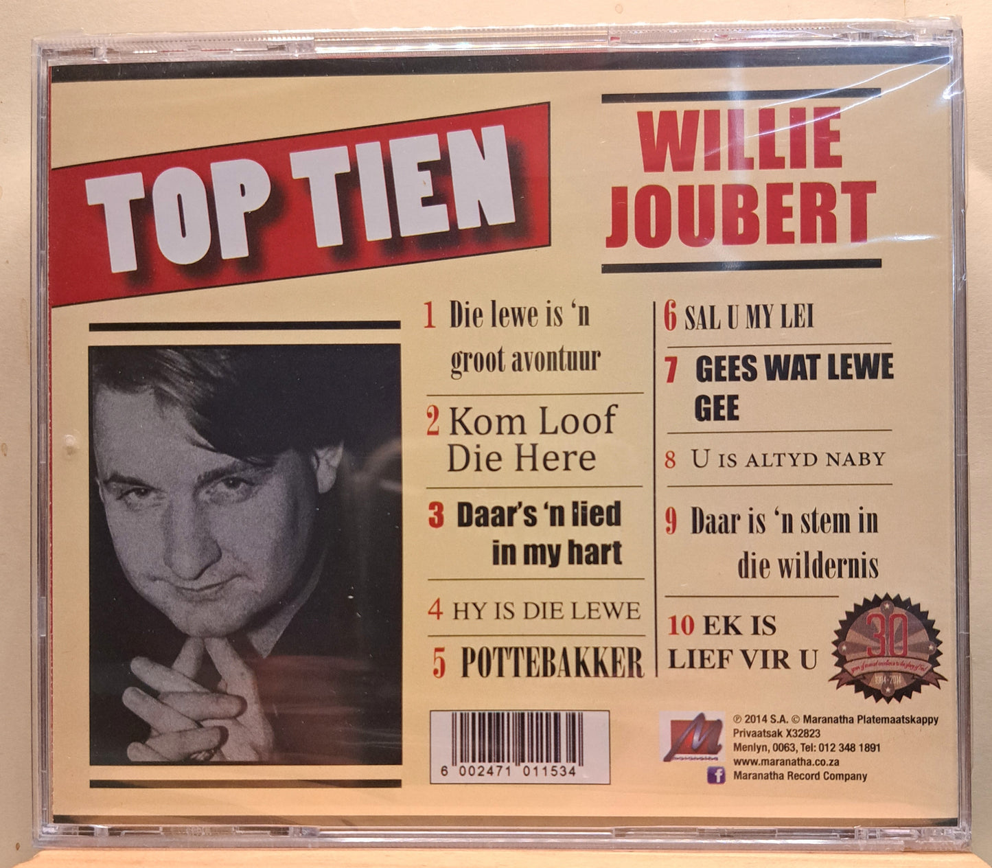 Willie Joubert - Top Tien (cd) new/sealed