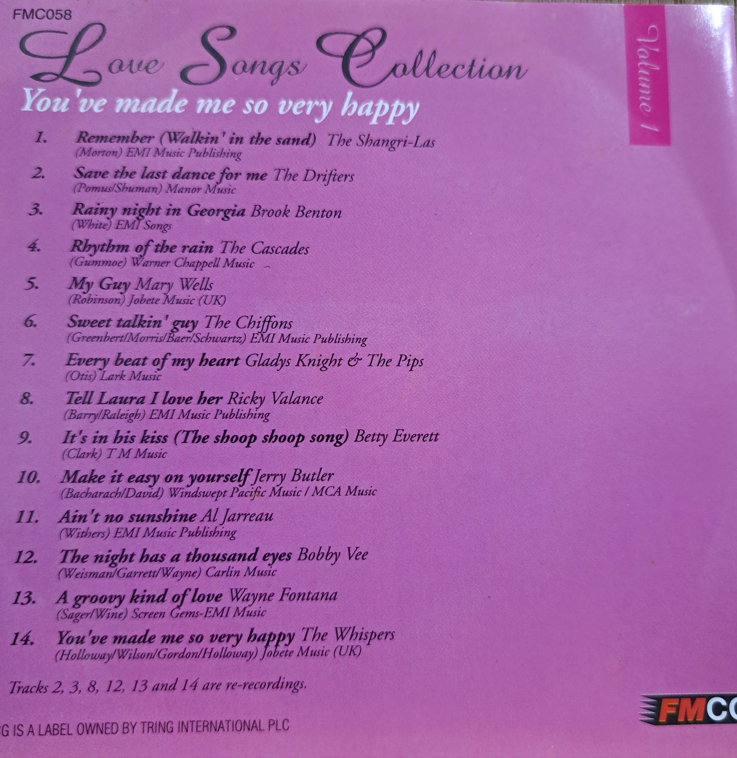 Love Songs Collection - Volume 1 (cd)