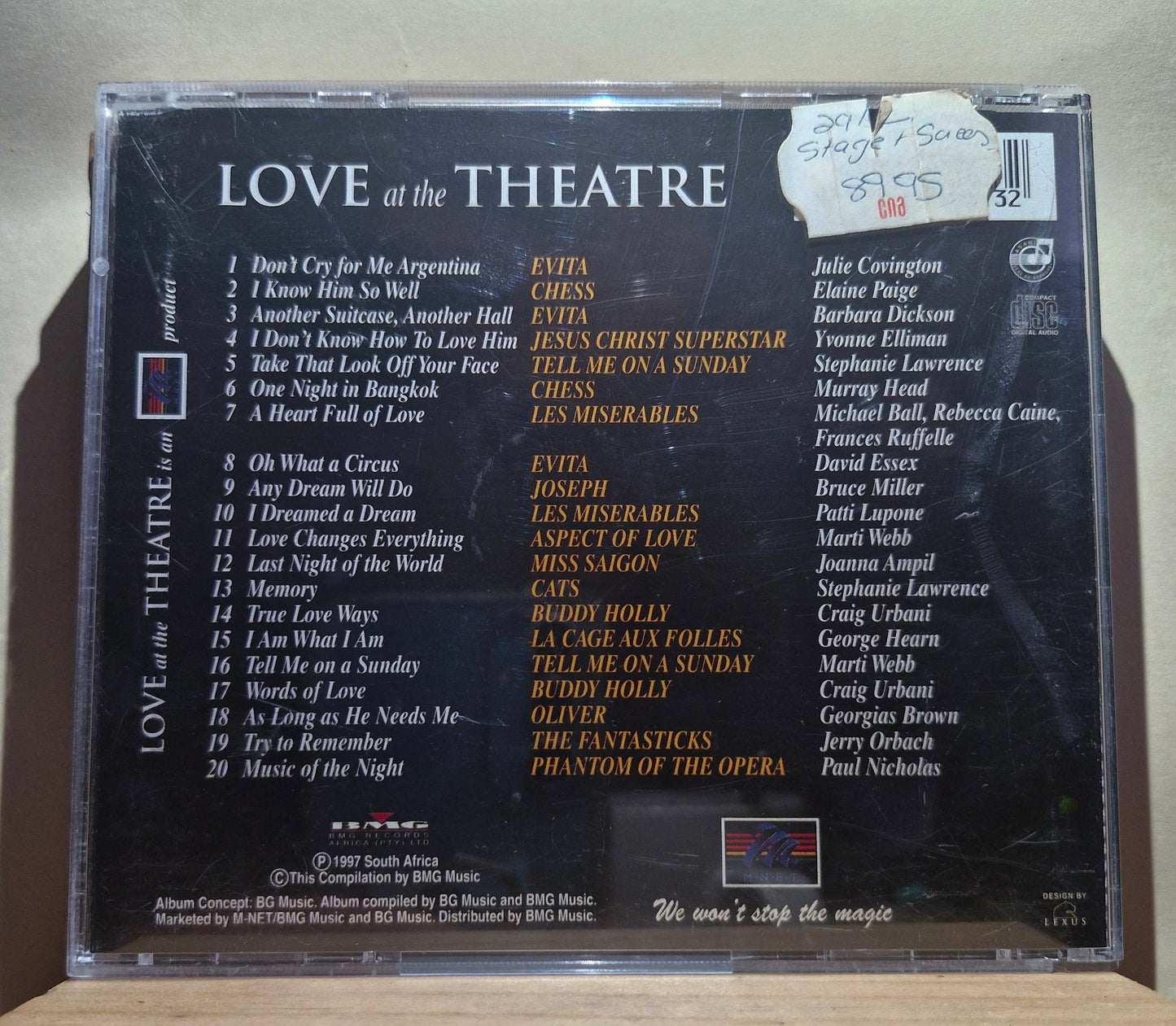 Love at the Theatre - 20 Unforgettable Songs from the Stage