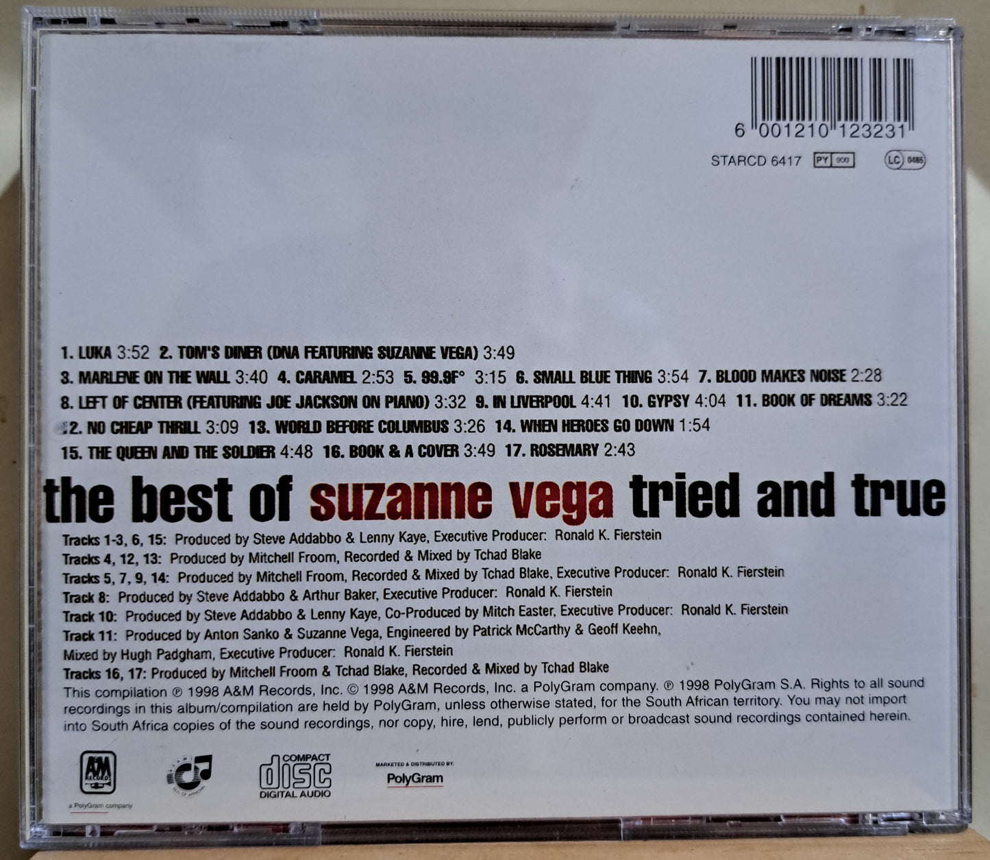 Suzanne Vega - Tried and True, the best of Suzanne Vega (cd)