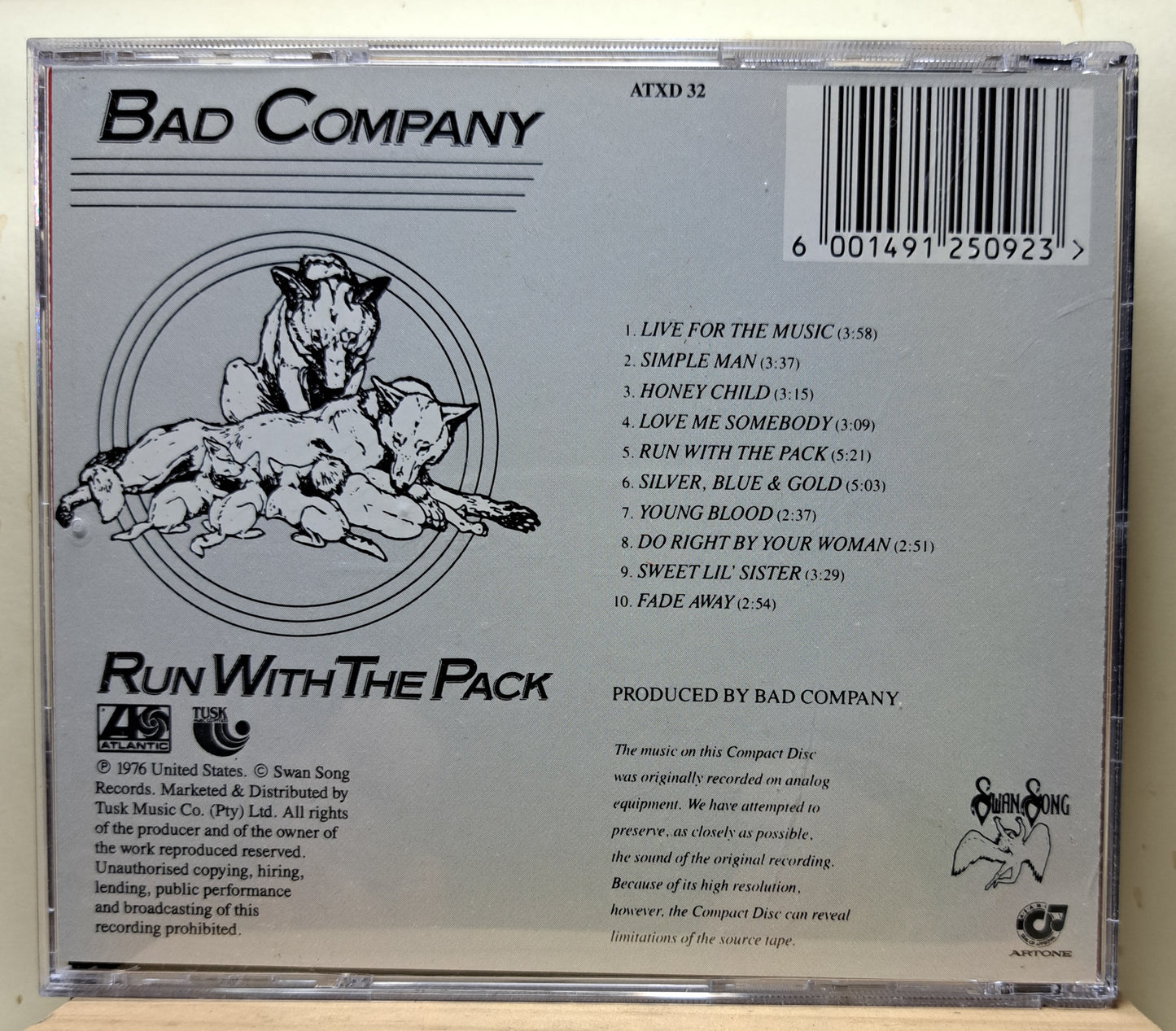 Bad Company - Run with the pack (cd)