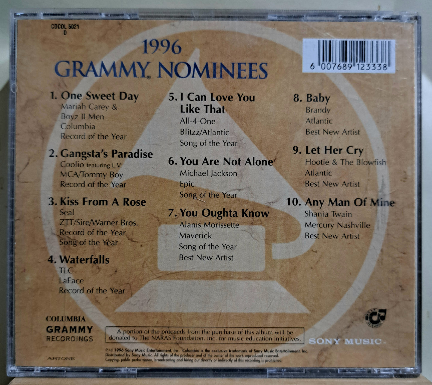 1996 Grammy Nominees (cd)
