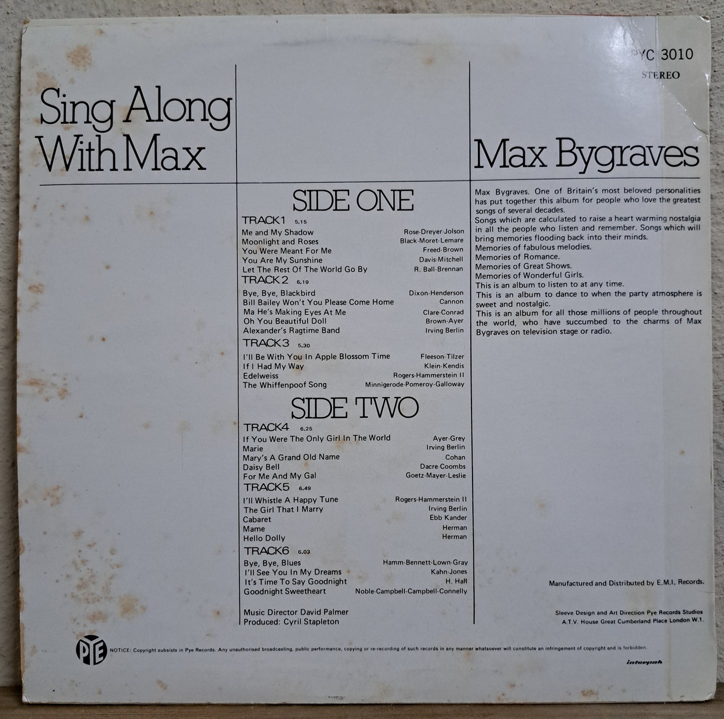 Max Bygraves - Sing along with Max