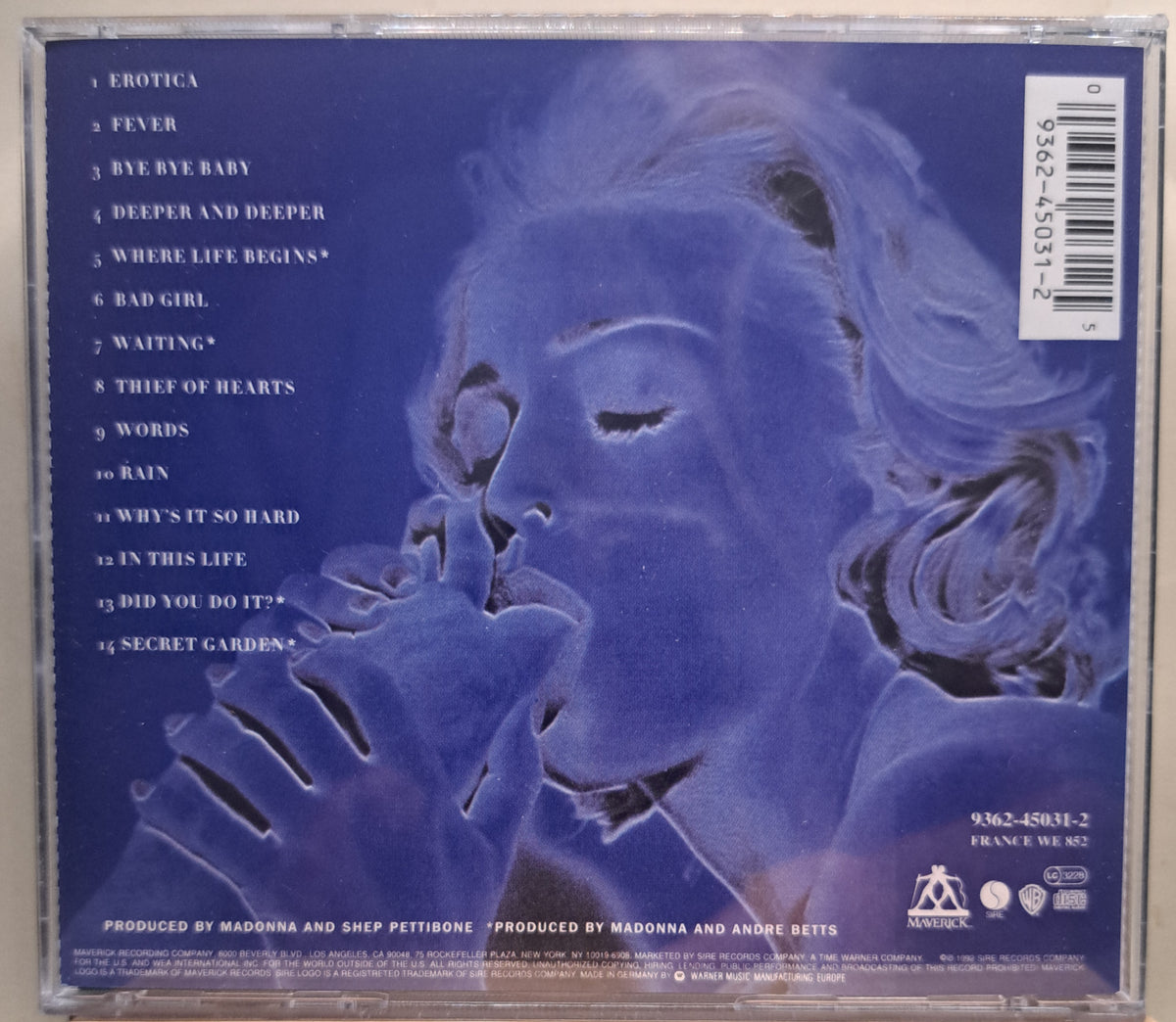 Madonna - Erotica (cd)