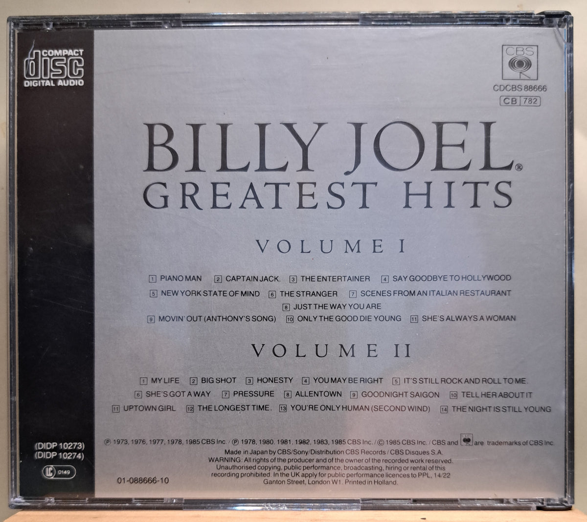 Billy Joel - Greatest Hits 1 & 2 (double cd)