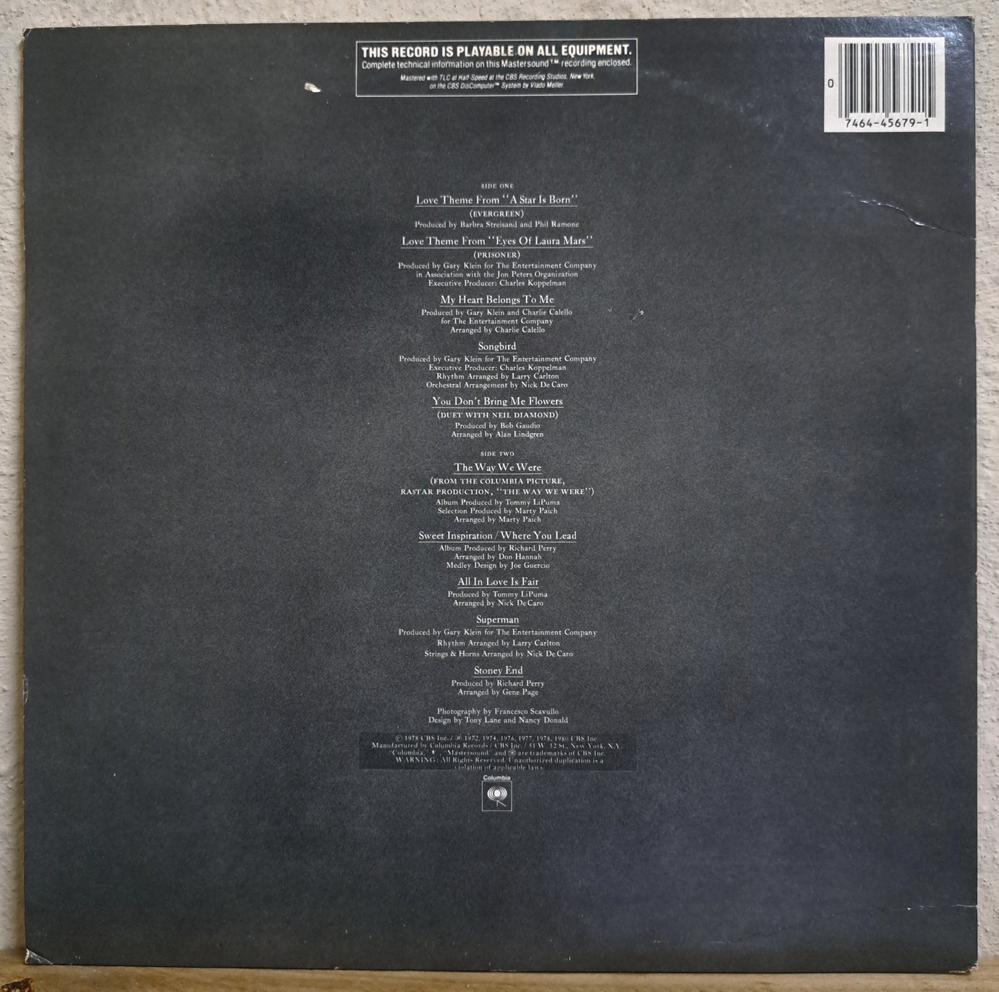 Barbra Steisand - Greatest Hits, volume 2 (half speed mastered)