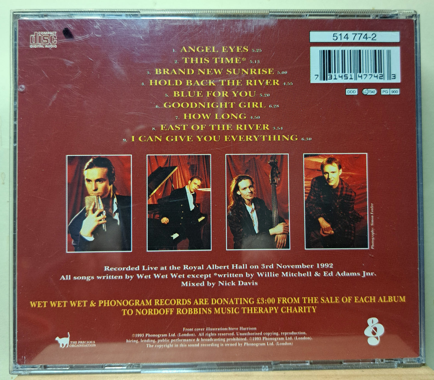 Wet Wet Wet - Live at the Royal Albert Hall (cd)