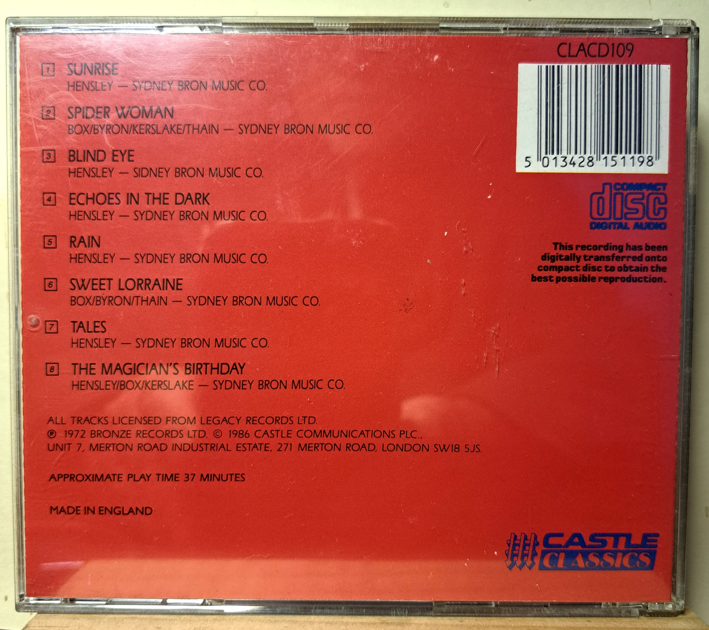 Uriah Heep - The magician's birthday (cd)