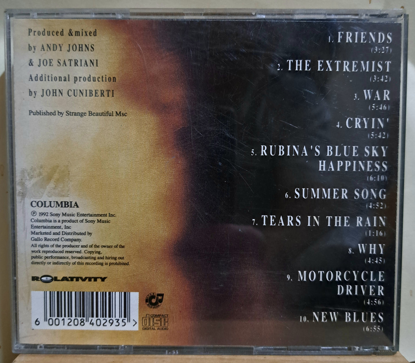 Joe Satriani - The Extremist (cd)