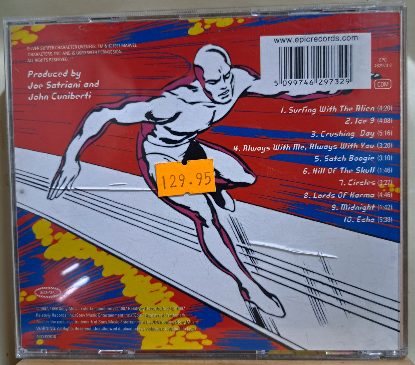 Joe Satriani - Surfing with the Alien (cd)