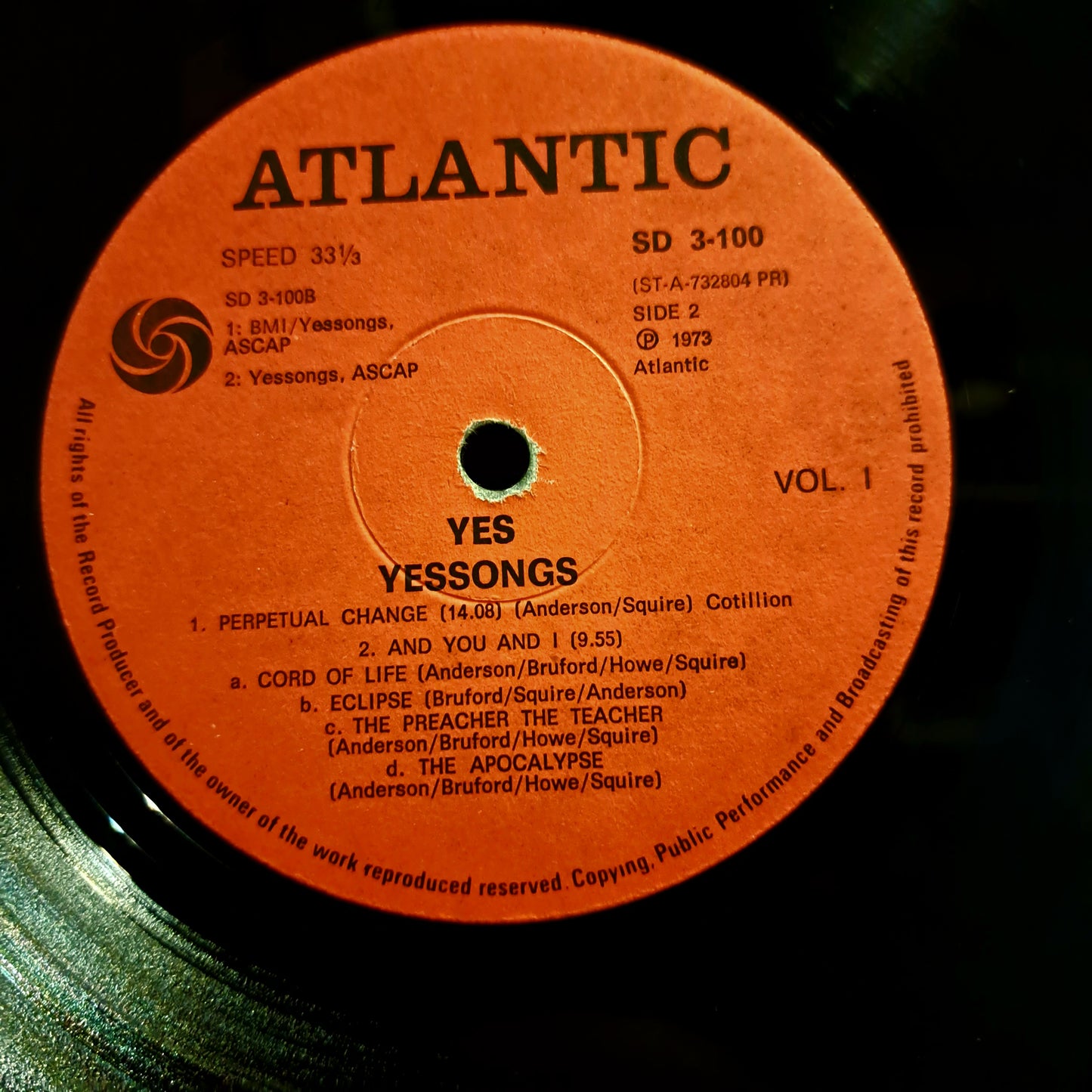 Yes - Yessongs (3 album set of live recordings from 1972)