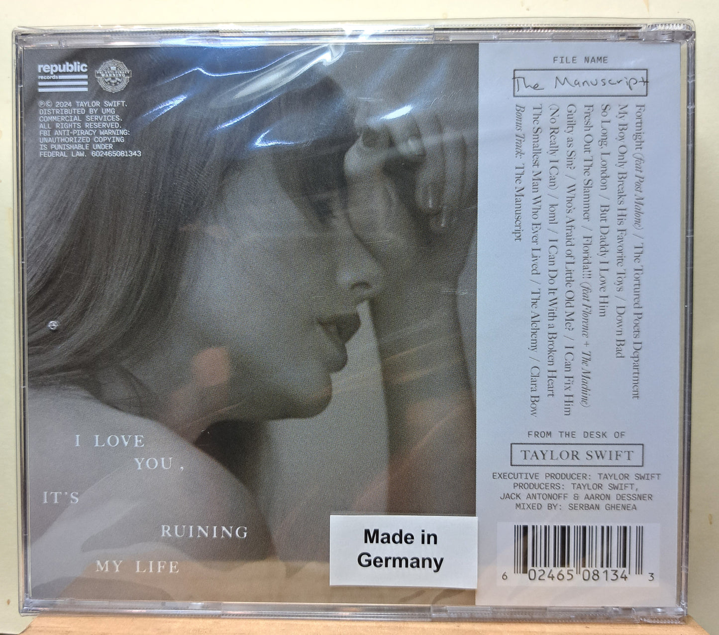 Taylor Swift - The tortured poets department (cd, new/sealed)