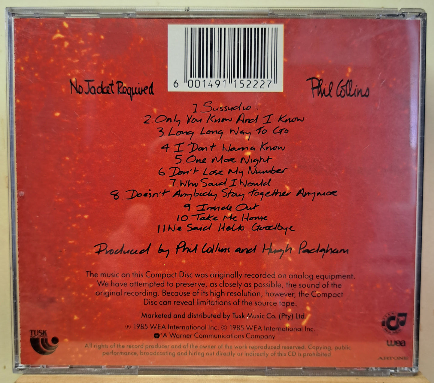 Phil Collins - No jacket required (cd)