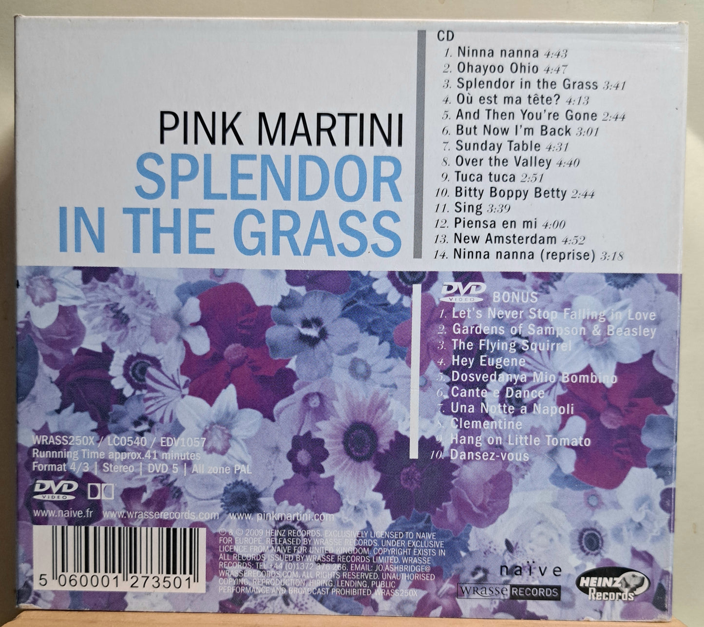 Pink Martini - Splendor in the grass (cd/dvd combo)