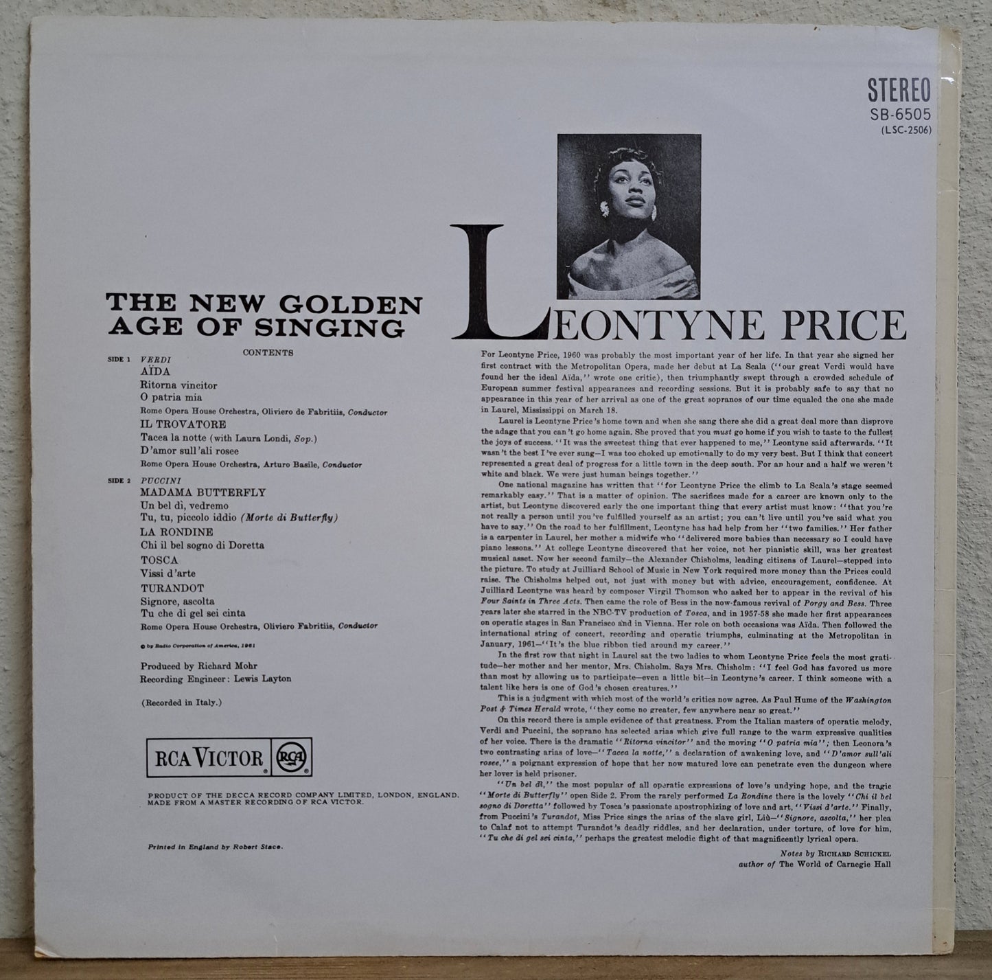 Leontyne Price - The new golden age of singing