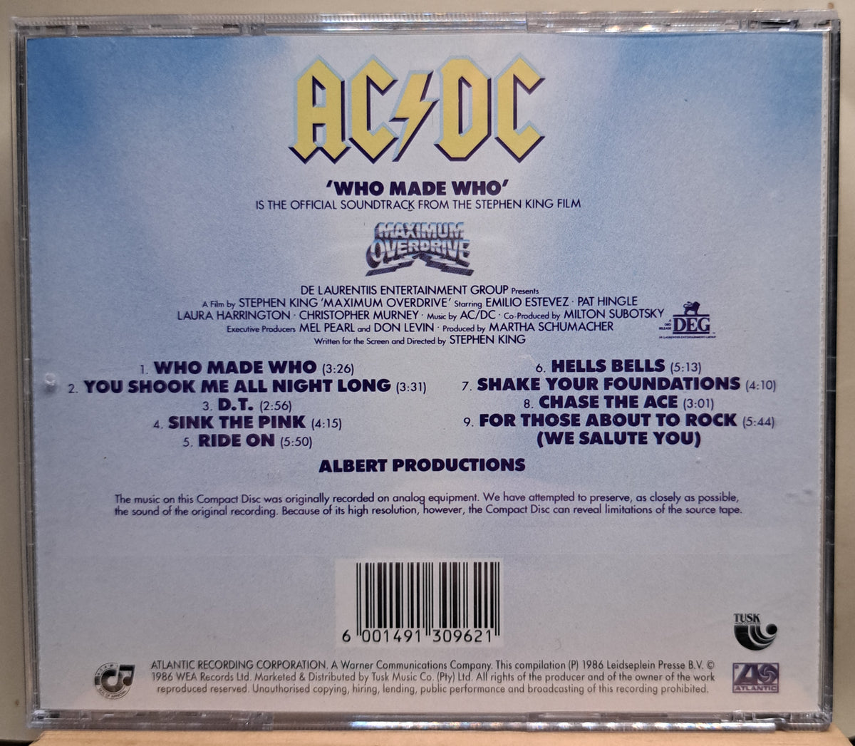 AC/DC - Who made who (cd)