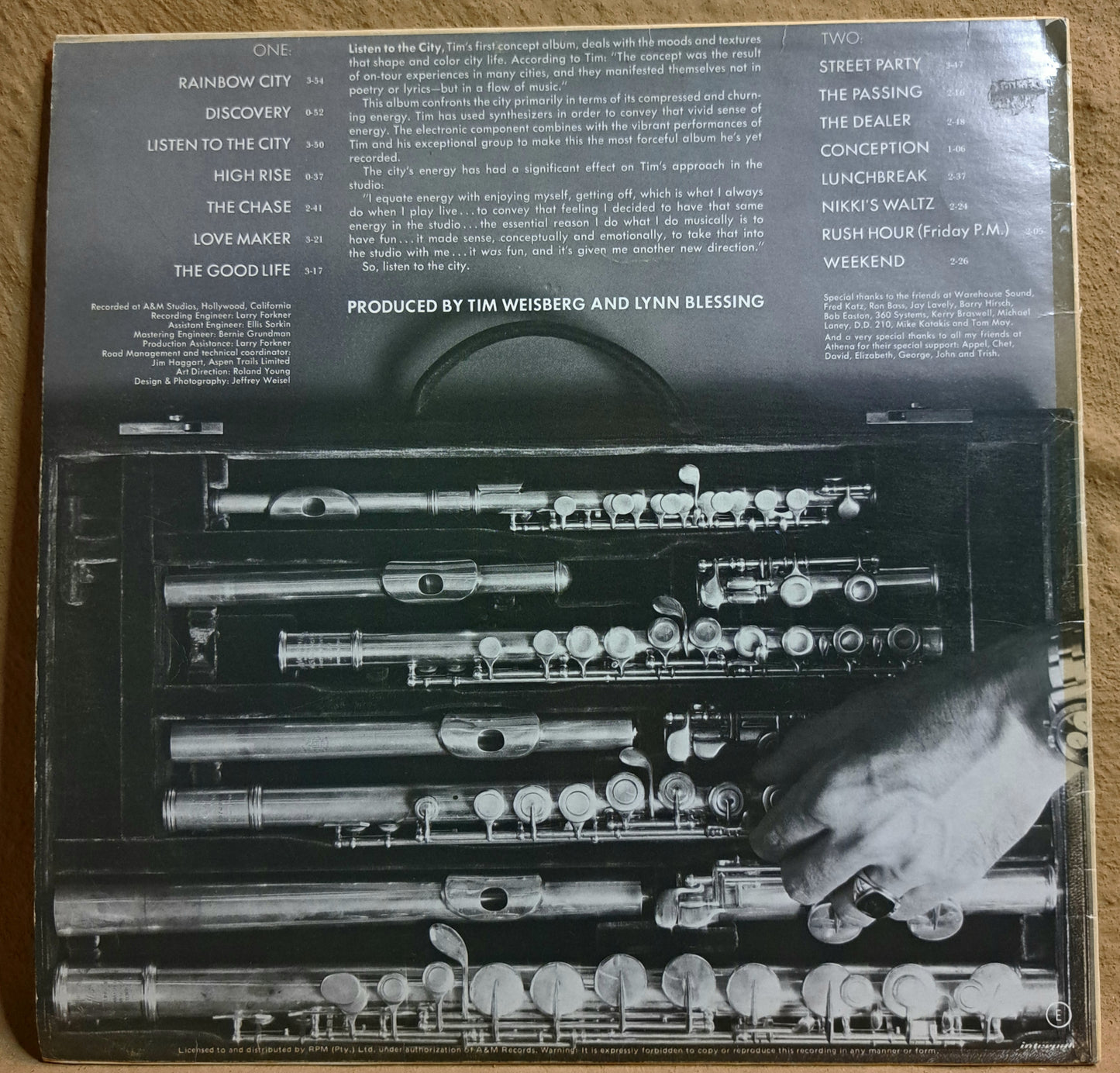 Tim Weisberg - Listen to the city