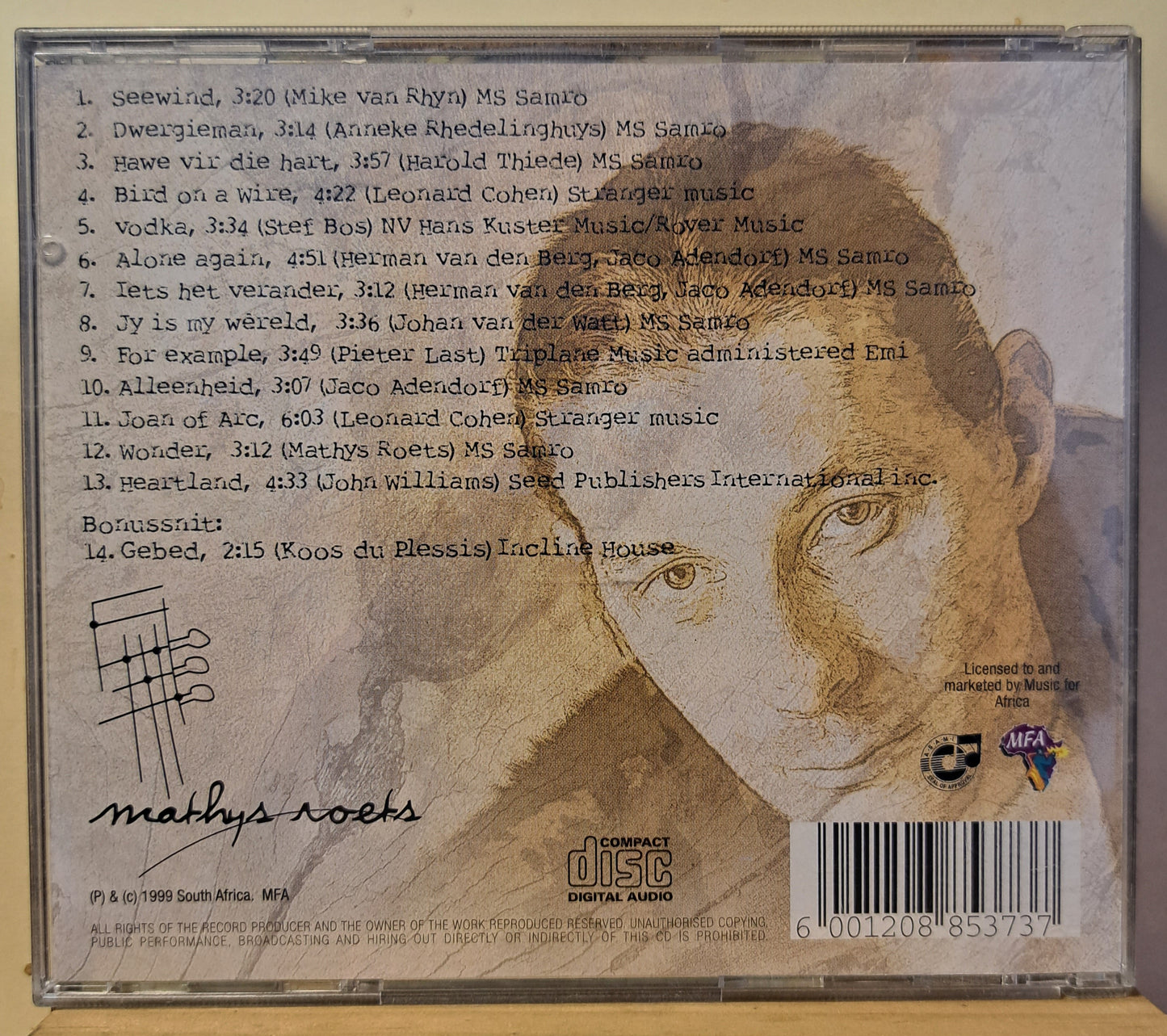 Mathys Roets - Brug na nérens (cd)