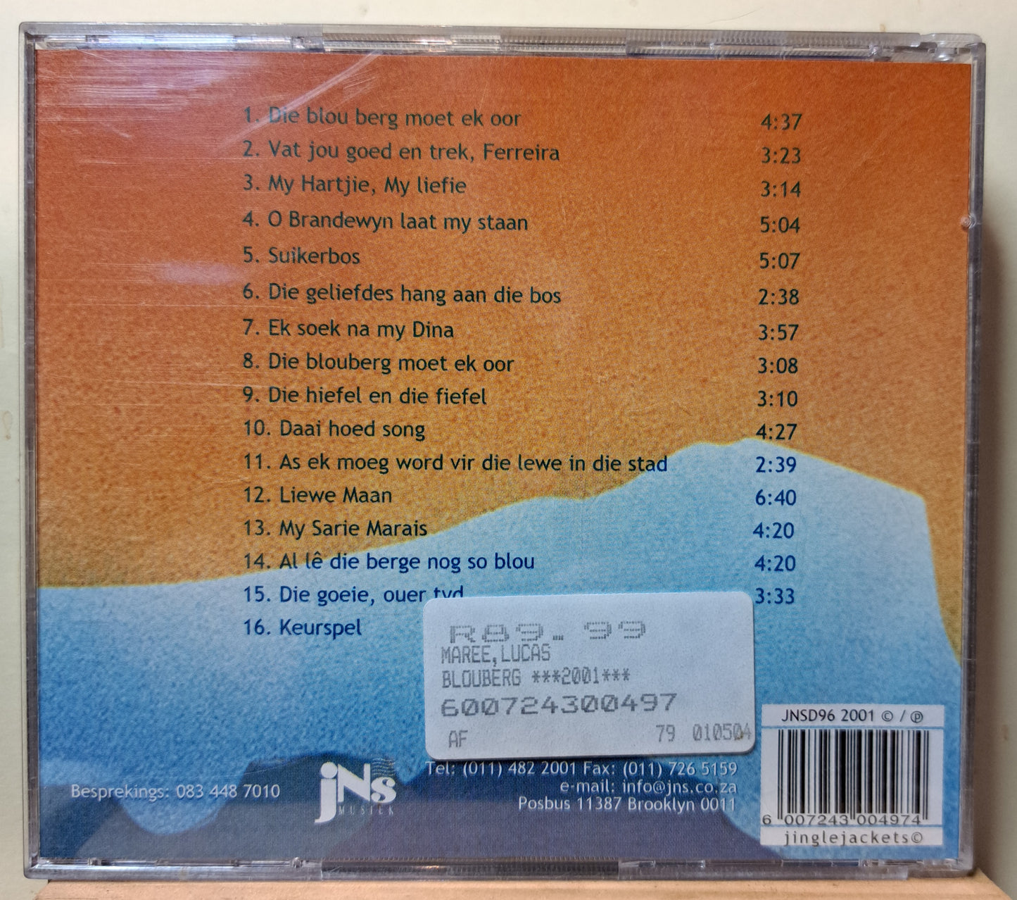 Lucas Maree - Blouberg (cd)