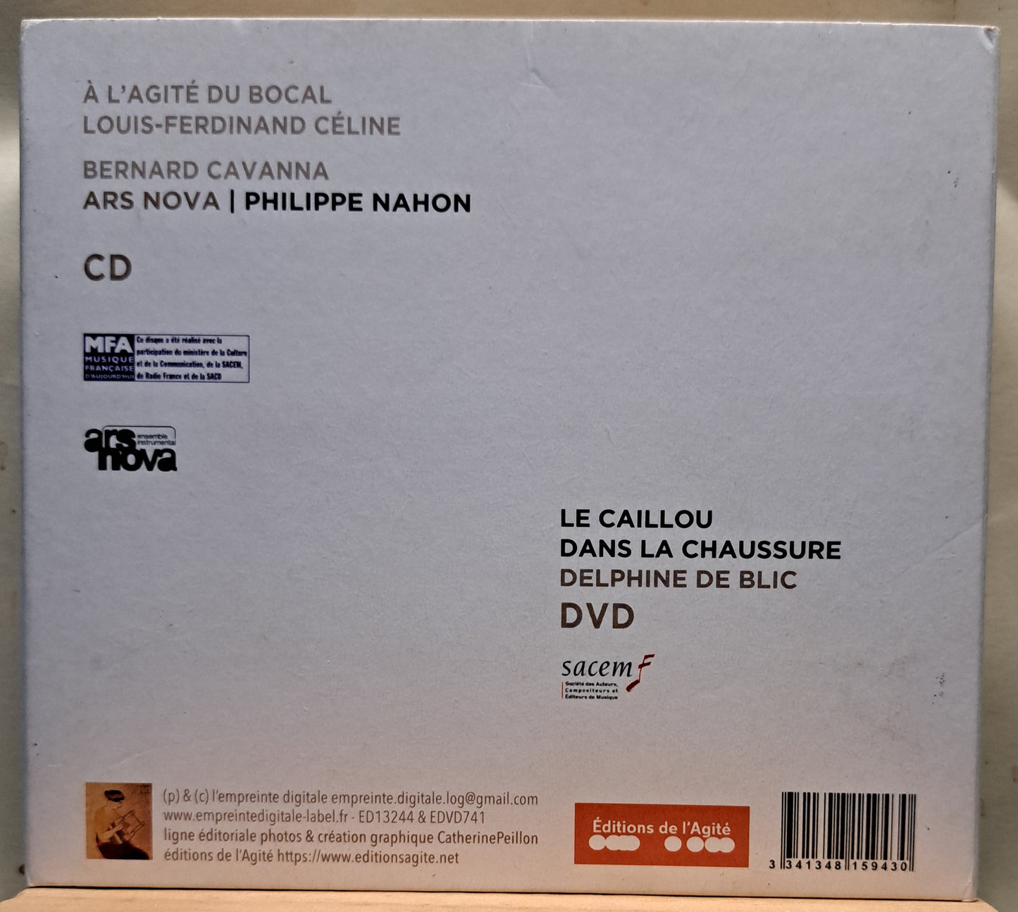 Bernard Cavanna - À L'agité Du Bocal (cd/dvd combo)