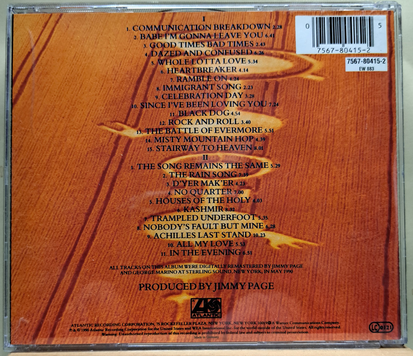 Led Zeppelin - Remasters (double disc cd)